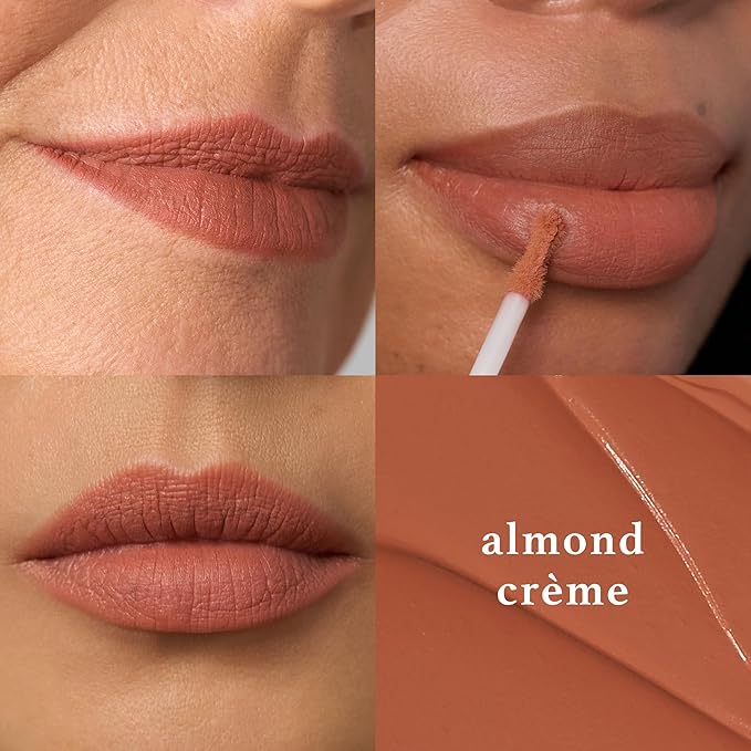 Julep With a Trace Retractable Creamy Long-Lasting Lip Liner, Rich Cocoa & It's Whipped Matte Lip Mousse, Almond Creme