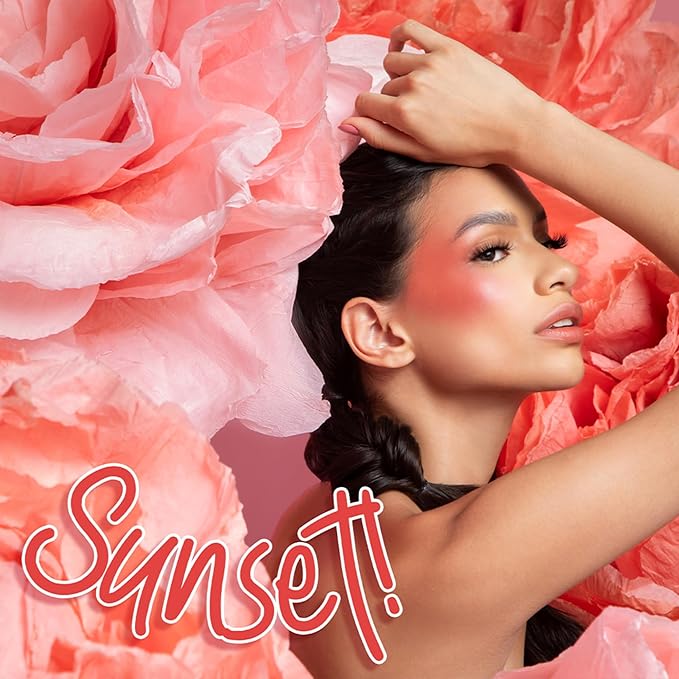 | Liquid Blush | Long-Lasting Liquid Blush | Non-Greasy | Highly Pigmented | Suitable for All Skin Types | Matte Colors | Subtle Shimmer Highlights | Shade: Sunset| 6ml | Model PKLB05
