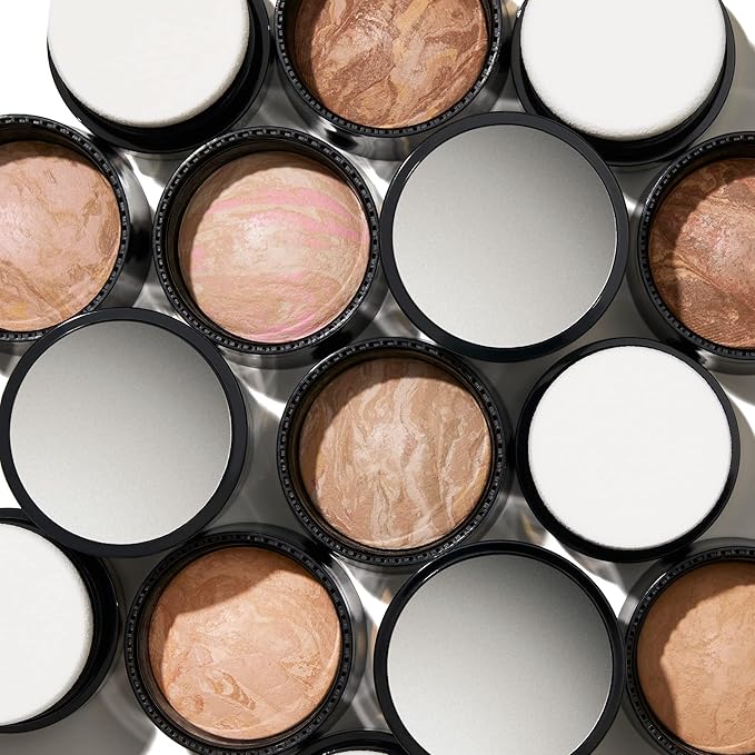 LAURA GELLER NEW YORK Baked to Go Trio: Balance-n-Brighten Foundation, Deep + Blush-n-Balance Blush, Pink Buttercream + Bronze-n-Brighten Bronzer, Deep - Travel Size