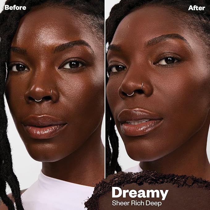 Kosas Cloud Set Face Setting Powder - Smoothing Shine Control, Soft, Sheer Translucent Makeup Finish, Portable & Long-Lasting Loose Pressed Baking Powder - Dreamy (Sheer Rich Deep)