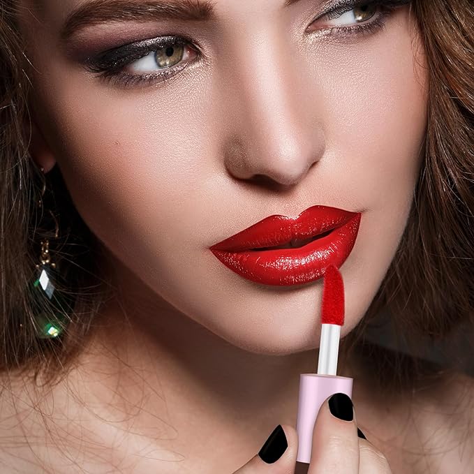 Patelai 100 Pieces 1.2 ml Clear Mini Lip Gloss Tube Refillable Empty Lip Balm Gloss Containers for DIY Makeup, Pink