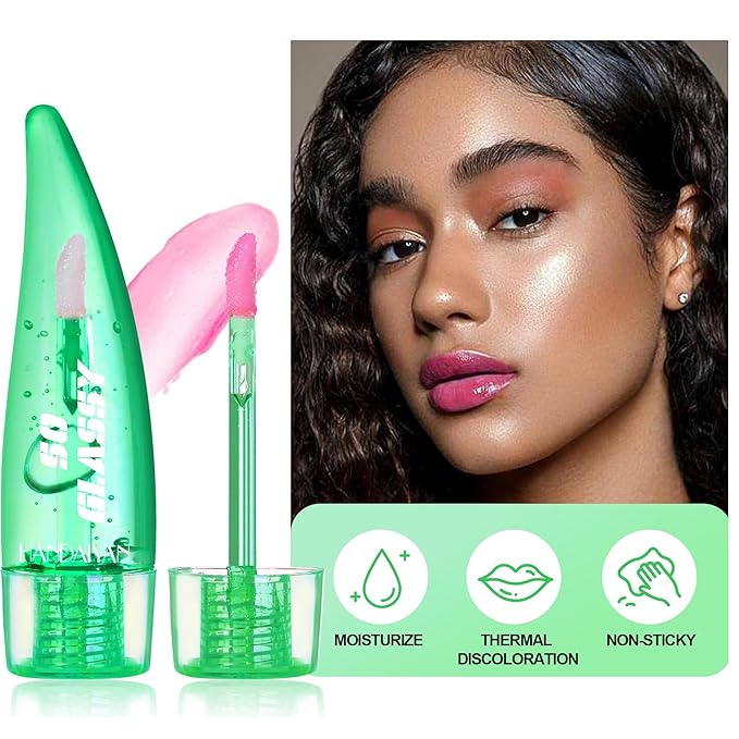 Lip Glow pH Lip Color Changing Lip Gloss - Thermal Discoloration, Tinted Plumping Lip Oil with Long Lasting Moisture & Natural, Radiant Finish(#03)