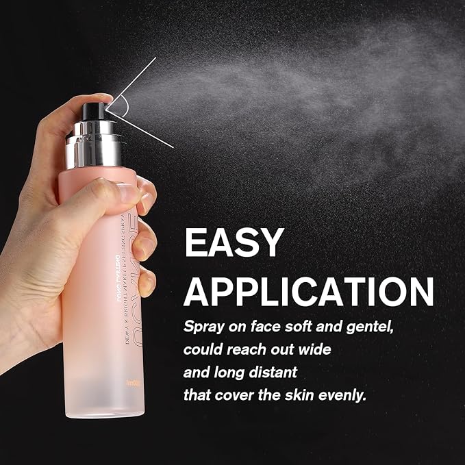 UCANBE Dewy Makeup Setting Spray + 86 Colors Eyeshadow Palette with 15pcs Makeup Brushes Set Matte Glitter Long Lasting Highly Pigmented Waterproof Contour Blush Powder Highlighter