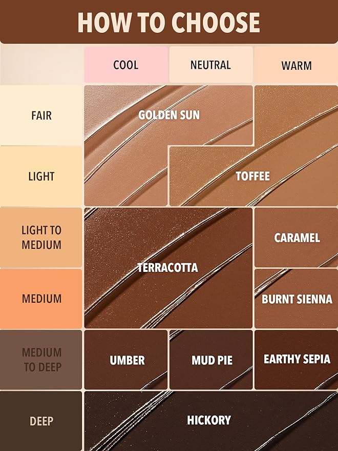SHEGLAM Silk Haze Cream Bronzer Blendable Cream Makeup with a Lightweight Formula - Customizable Face Makeup for a Natural, Sun-Kissed Glow Long Lasting-Caramel