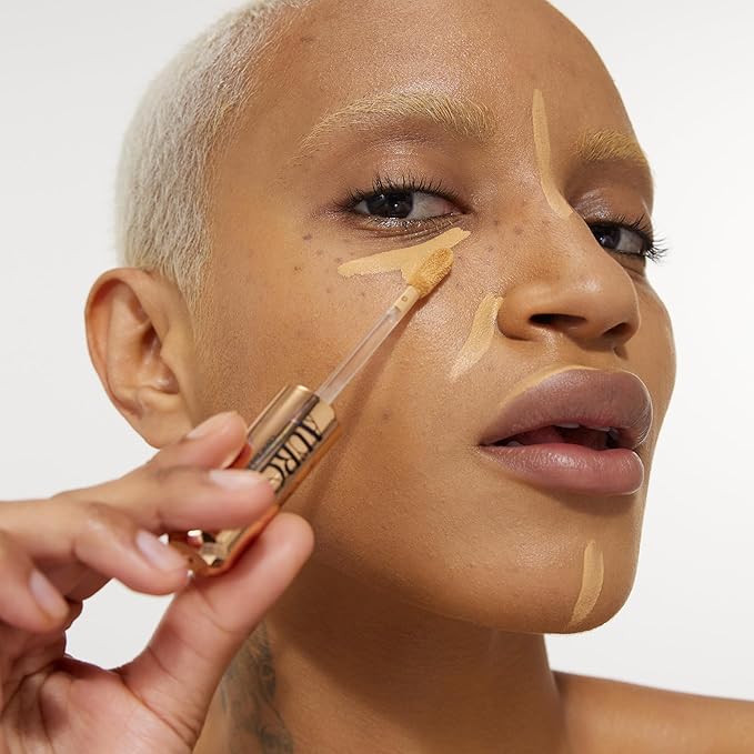 Liquid Foundation & Under Eye Concealer - Make Up Set for Flawless Dark Skin Base - Matte Foundation (Mocha) and Liquid Concealer (Toffee)