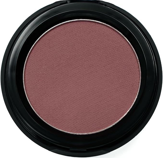 Cabernet Wine Deep Dark Rose Pink Red Vegan Blush Pressed Cheek Color Powder, Talc & Paraben Free, No Animal Testing & Cruelty Free