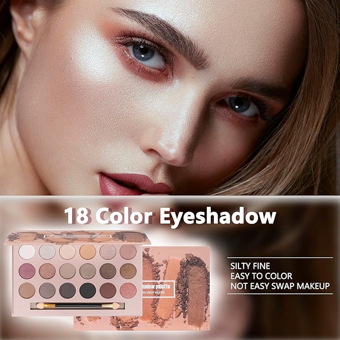 Makeup Kits Makeup Kit for Women Full Kit Makeup Sets for Teens Make up Kit for Teenagers Gift 18 Color Eyeshadow Palette Lipgloss Makeup Sets for Women Make up Kit