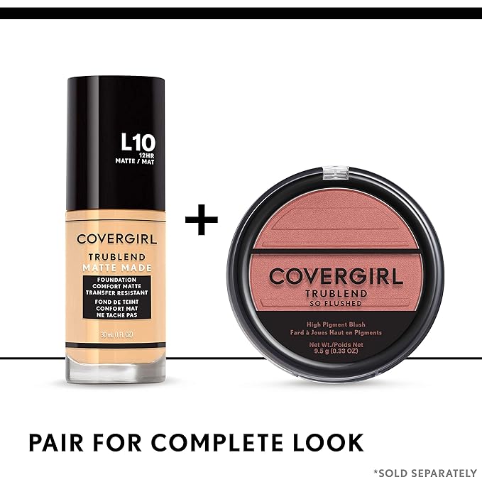 COVERGIRL Trueblend so Flushed High Pigment Blush & Bronzer, 345 - Hot & Frenzy, 0.33 Oz