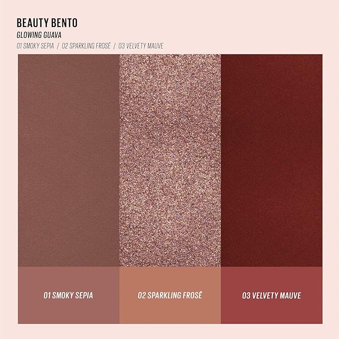 Kaja Lip & Blush Glazed Keychain Stain - Jelly Charm 01 Cherry Spritz + Beauty Bento Collection - Bouncy Eyeshadow Trio 07 Glowing Guava, 0.03 Oz Bundle