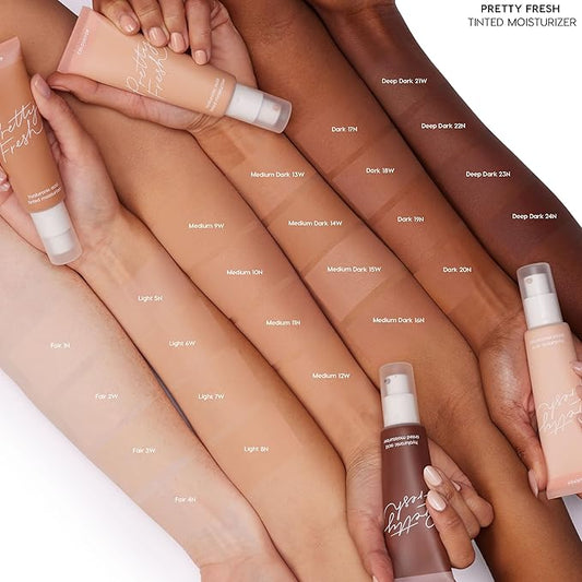 ColourPop Pretty Fresh Tinted Moisturizer - Hydrating Skin Tint & Glowy Summer Makeup with Lightweight Coverage - Made with Hyaluronic Acid & Coconut Water - Med 11N (1.45 oz)