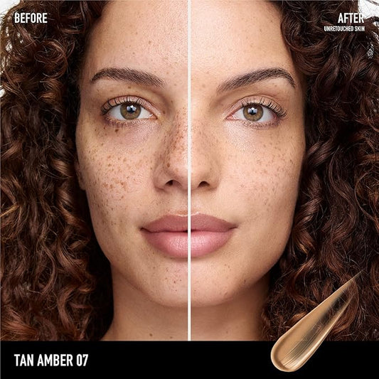 bareMinerals Complexion Rescue Tinted Moisturizer for Face with SPF 30, Vegan Tinted Mineral Sunscreen with Hyaluronic Acid, Mini Size, Tan Amber 07