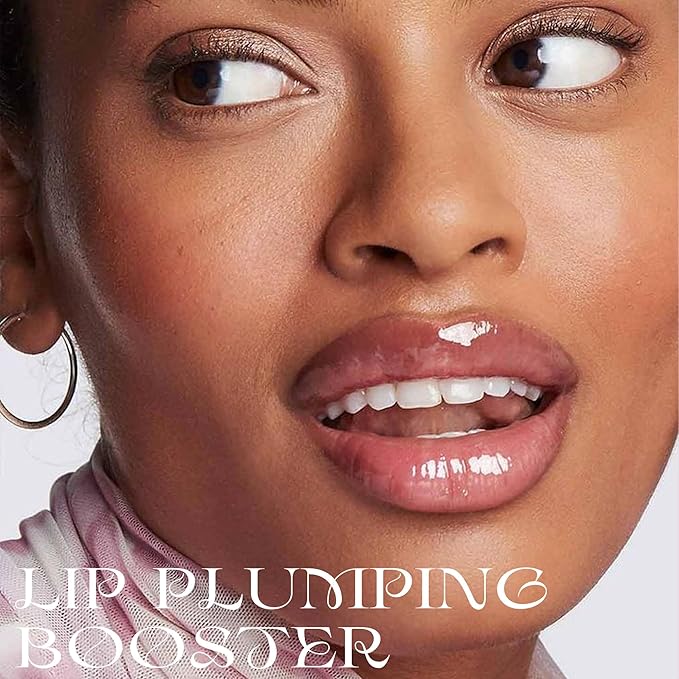Lip Plumping Booster, Ginger Lip Plumper Gloss Lip Plumping Oil,Plump & Pout Lip Plumper,Ultra-Hydrating & Nourishing,Glossy Finish Fuller Natural Lip Gloss for Women Girls, #06 Spiced Wine