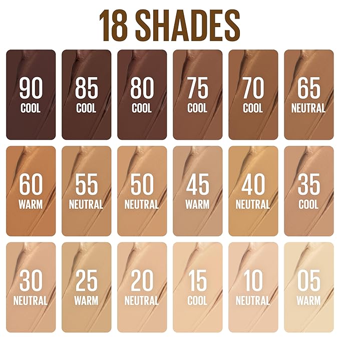 Maybelline Lifter Stix Multi-Use Face Stick - Contour, Bronzer, Concealer and Foundation Stick, All-In-One Creamy Face Makeup with Cranberry Seed Oil, 50, 1 Count