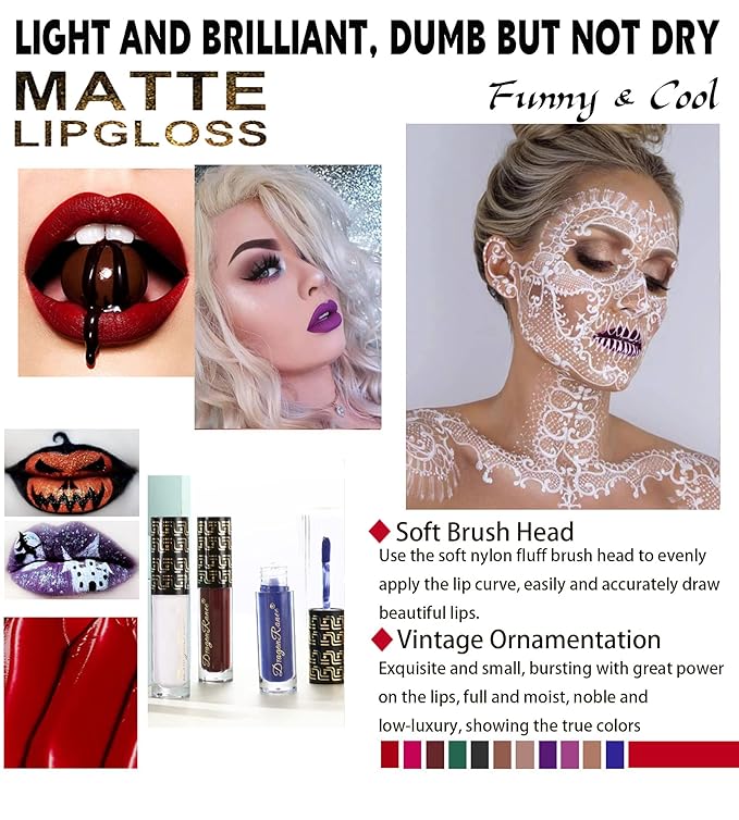 Matte Liquid Lipstick for Women, Warm Taupe Long Lasting Waterproof Lip Gloss, Non-Fading Nude/Purple Halloween Lipstick Lip Tint Makeup labiales mate 24 horas originales (#11 Warm Taupe)