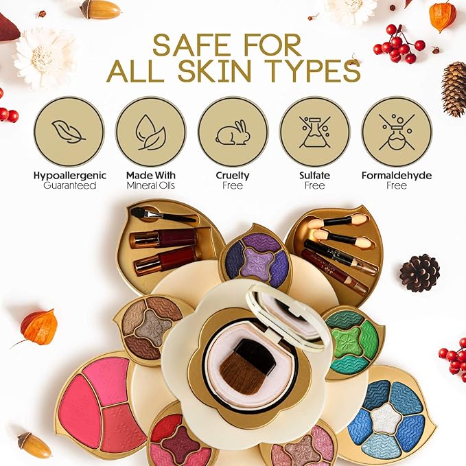 Flower All In One Makeup Kit for Teens and Women & Toysical 2-Tier Makeup for Teens