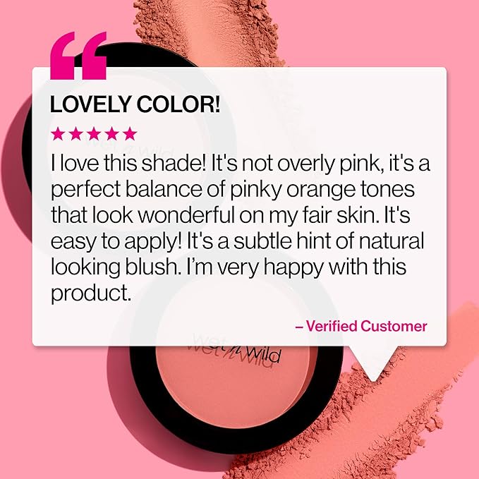 wet n wild Color Icon Blush, Effortless Matte Natural Sheer Glow & Seamless Blend, Luxuriously Infused Smooth Jojoba Oil, Cruelty-Free & Vegan - Naked Brown