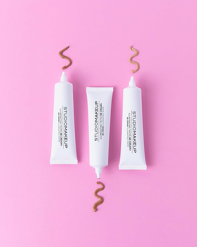StudioMakeup Illuminating Tinted BB Cream – 1 fl oz / 30 mL Light to Medium Coverage BB Cream Foundation - Lightweight Foundation with Hydrating and Illuminating Hyaluronic Acid - For All Skin Types