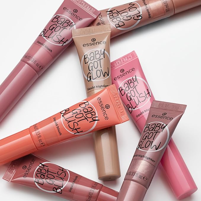 essence | Baby Got Glow Liquid Highlighter | Lightweight, Buildable, Radiant with Sponge Applicator | Vegan & Cruelty Free (30 | Breezy Bronze)