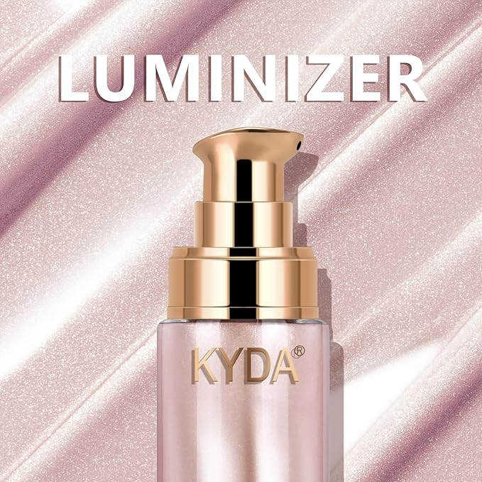 Body Shimmer Oil,Liquid Glow Illuminator Body Luminizer Glow For Body Face Smooth Radiant Bronzer Highlighter Foundation 1.0 Fl Oz#107