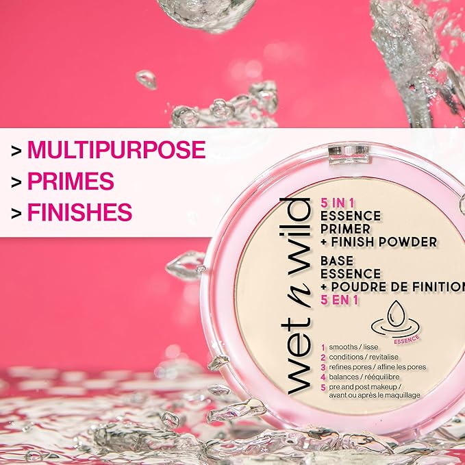 wet n wild 5 In 1 Essence Primer + Finish Powder (Pack of 2)