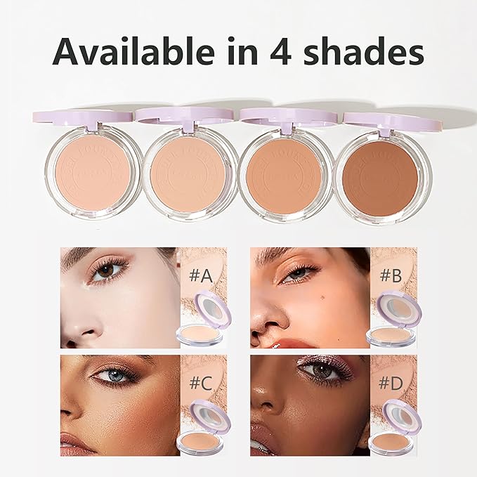 POWDER FOUNDATION soft-focus formula, fine pores, and long-las ting, makeup setting (A, ONE SIZE)