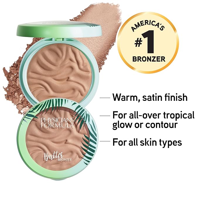 Physicians Formula Murumuru Butter Bronzers - Light & Sunkissed - Cream - Shimmery - Bronze - Warm Brown - Palette