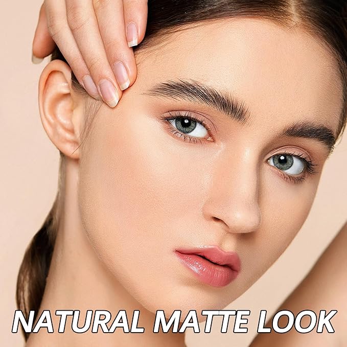 Hydrating Face Powder, Oil Control Face Pressed Powder, Long-lasting Flawless Setting Powder, Matte Waterproof Makeup for Oily Combination and Mature Skin