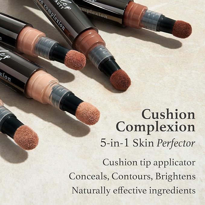 Julep Full Face Radiance Set | So Awake Complexion Booster Daily Moisturizer + Skin Perfecting Cushion Complexion Concealer + Foundation - 210 Medium