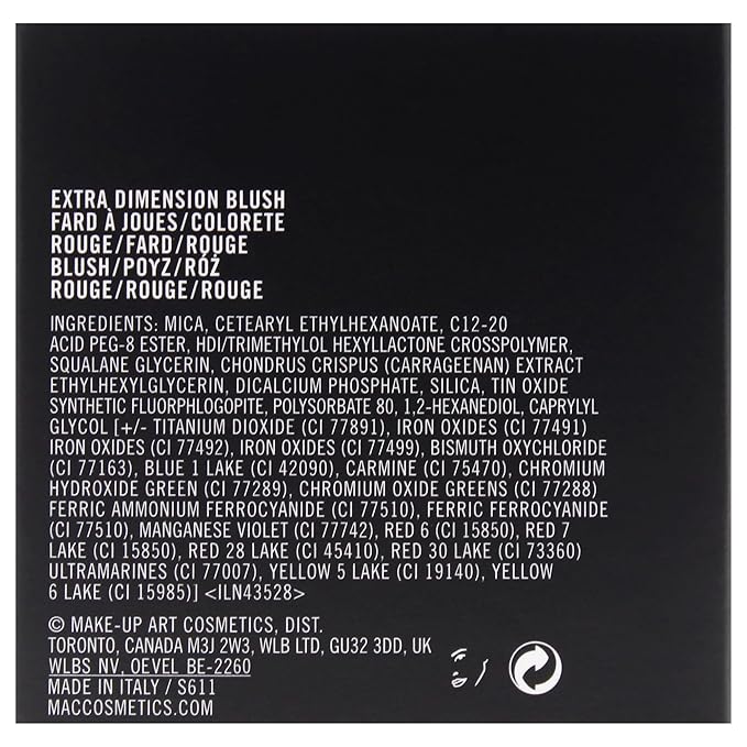 Extra Dimension Blush - Just A Pinch by MAC for Women - 0.14 oz Blush