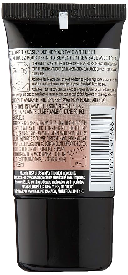 Maybelline New York Master Strobing Liquid Illuminating Highlighter, Medium/Nude Glow, 0.67 fl. oz.