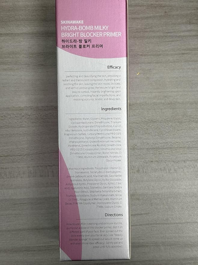 SKINAWAKE Hydrating boost foundation Primer With Hyaluronic Acid,Vitamin B5 For Sensitive Skin,Lightweight Coverage &Brighting,Universal Tint,Moisturizing,Non-Comedogenic,1.23oz