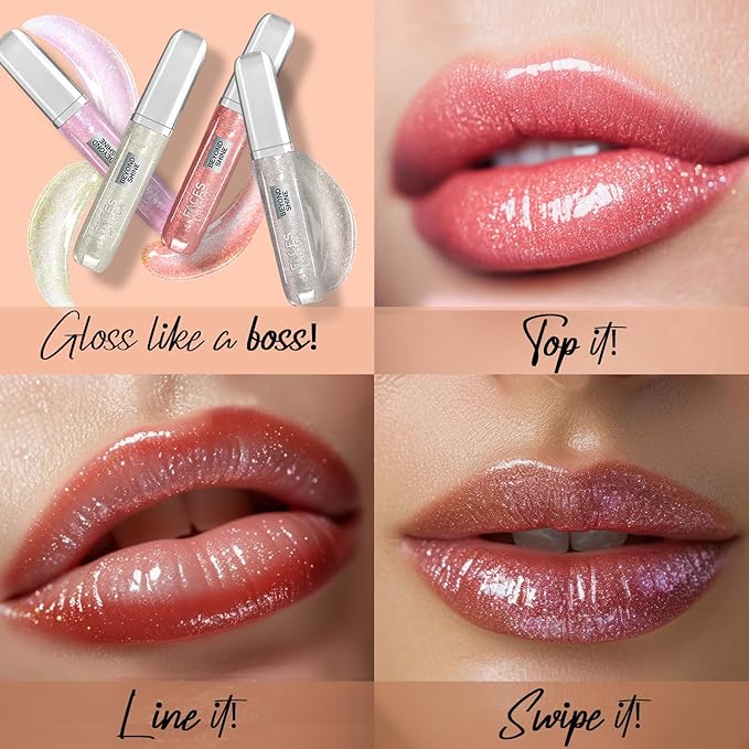 Beyond Shine Lip Gloss - Baebe 03 | High Shine Non-Sticky Formula for Smooth, Glossy Finish | Moisturizes & Enhances Natural Lip Color | Lightweight Wear | 0.114 Fl Oz (3.8ml)