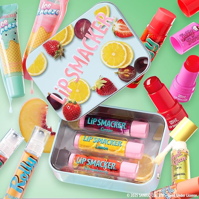Lip Smacker Hello Kitty So Jelly Lip & Cheek Tint, Moisturizing Sheer & Buildable Color, Fun Bouncy Jelly Texture, Sweet Cherry Flavor - Cherry