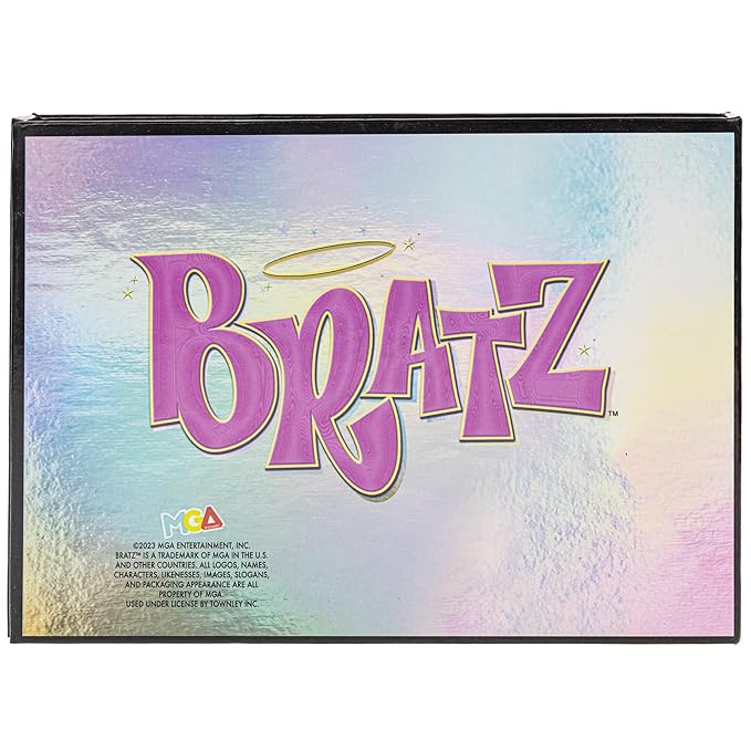 Bratz 27-Well Eyeshadow Swivel Palette, Shimmery and Opaque Colors, Pigmented Blendable, Long-lasting Colors, Non-Toxic, Perfect for Parties, Sleepovers & Makeovers
