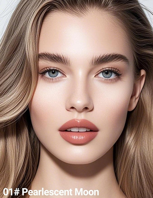 Erinde Shimmer Face Highlighter Makeup Powder, Cream to Powder Glow Finish, Lightweight & Healthy Radiance, Long Lasting Luminous Face Body Highlighter Makeup, 01 Pearlescent Moon