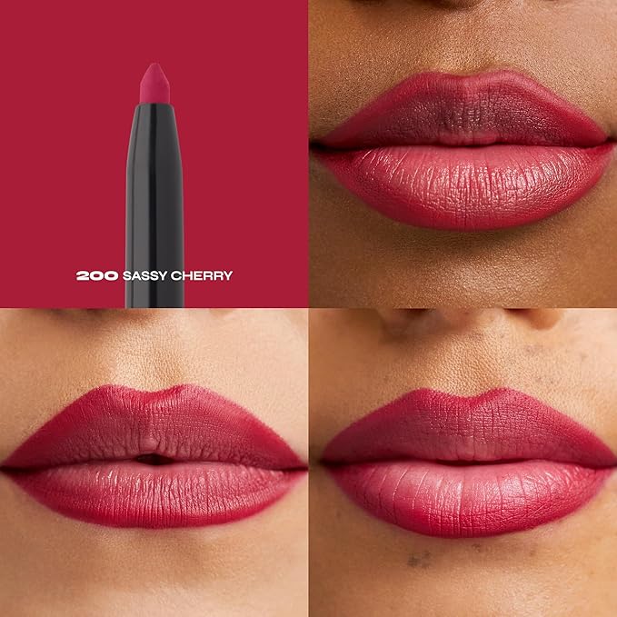 Milani Stay Put Longwear Liquid Lipstick Unhinged + Understatement Lipliner Pencil - Highly Pigmented Retractable Soft Lip Liner Pencil + Keep It Full Nourishing Lip Plumper - Moonlight