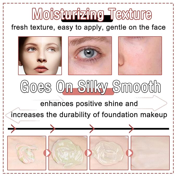 3 in 1 Color Correcting Cream,Moisturizing Isolation Cream Oil Control One Step Color Corrector,Skin Tone Correcting Concealer & Invisible Pore Face Primer Foundation Makeup