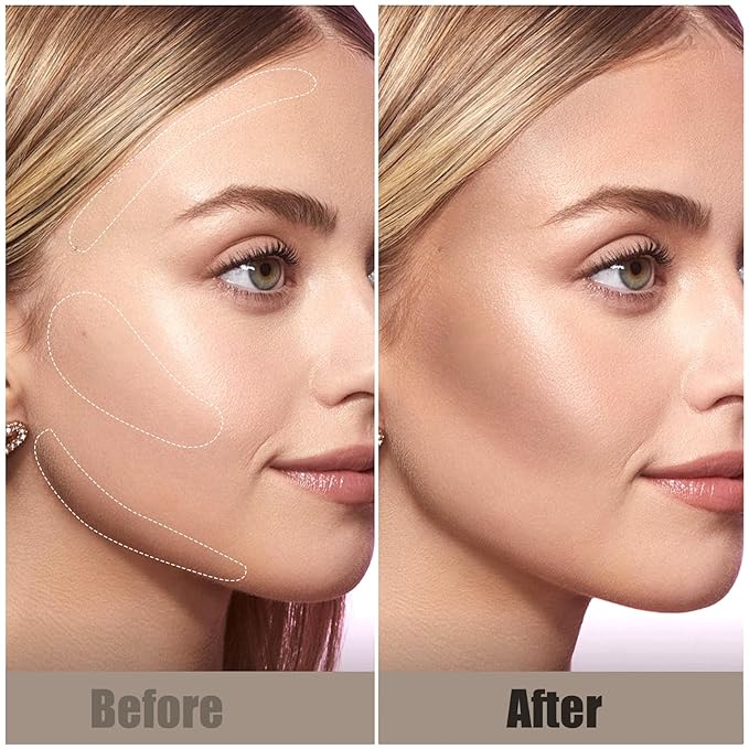 2PCS Contour Sticks, Natural Buildable Coverage Cream Contour Bronzer Stick,【Portable Travel Size】【Waterproof & Lightweight】【Long Lasting】Smooth Gliding Face Shaping Makeup, Cold Gray + Medium Gray