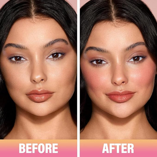 Sun Kissed Blush Face Bronzer Stick For Cheeks, Lips, Long-Lasting, Blendable, Vegan Makeup For All Skin Tones, 02 Afternoon, 0.21Oz