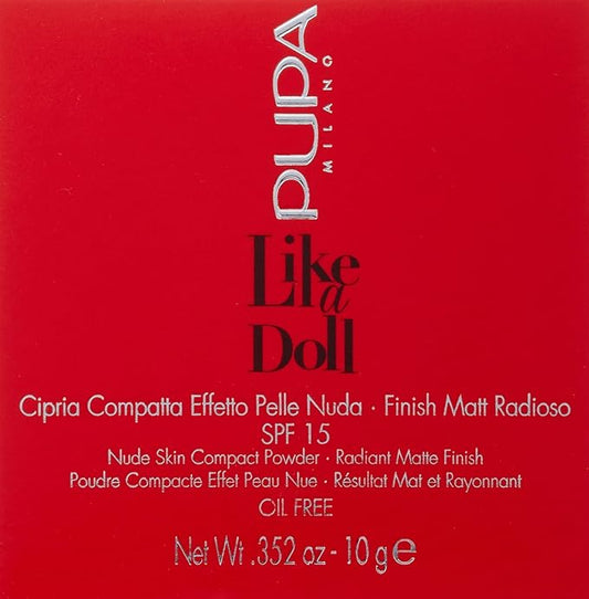 Pupa Like A Doll Nude Skin Compact Powder (001 Porcelain)