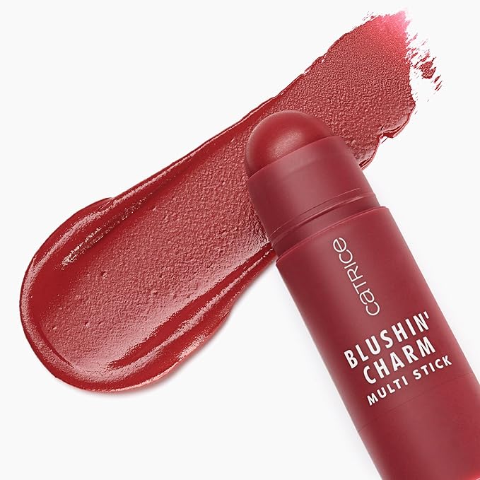 Catrice | Blushin' Charm Multi Stick | Creamy, Multi-Use Blush & Lip Tint | Buildable Dewy Finish | Vegan & Cruelty Free (030 Ruby Darling)