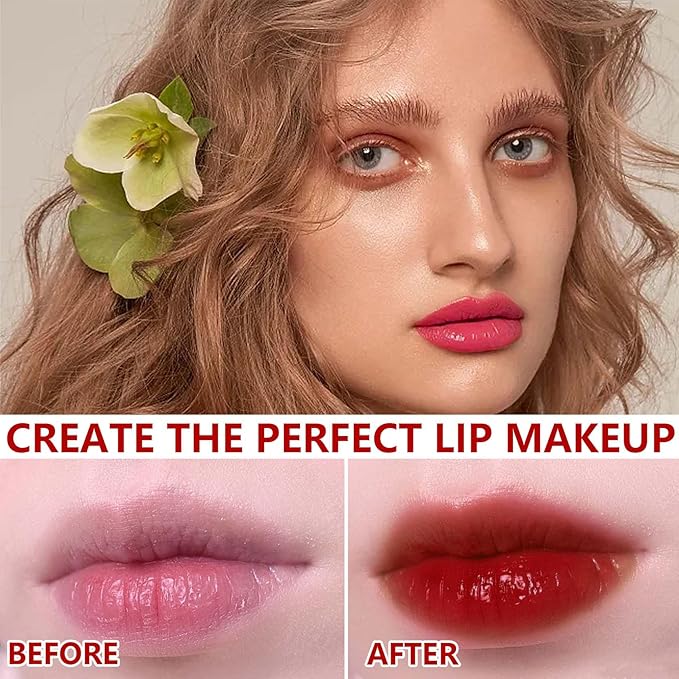6 Colors Lip Tint Stain Set,Mini Velvet Liptint Watery Lipstain Long Lasting Waterproof Moisturizing Lip & Cheek Tint,Hydrating,Natural Glossy Liquid Lipstick Lipgloss Kits for Women (Set A)