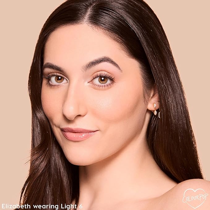ColourPop Pretty Fresh Tinted Foundation Stick - Balm to Cream Foundation with Light to Medium Coverage - Infused with Hydrating Hyaluronic Acid, Peptides & Niacinamide - Light 6 (0.29 oz)