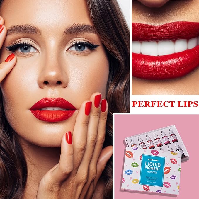 12 Colors DIY Lip Gloss Pigment Set,Liquid Pigment for Lip Gloss Natural Multifunctional High Color Rendering Red Warm Color Pigment for Lip Gloss Making-Set A