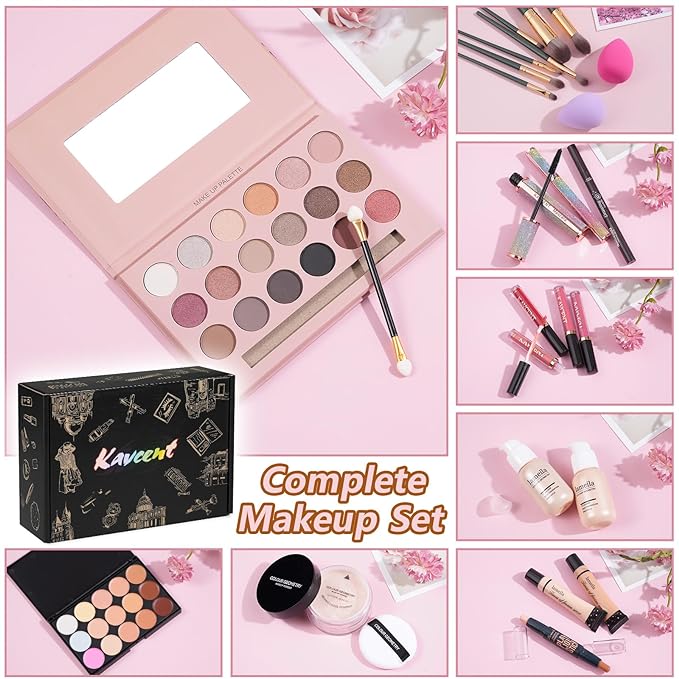 Makeup Sets for Teens Makeup Kit for Women Full Kit Makeup Gift Set for Women Teen Girls Teenagers Eyeshadow Palette Makeup Kits Christmas