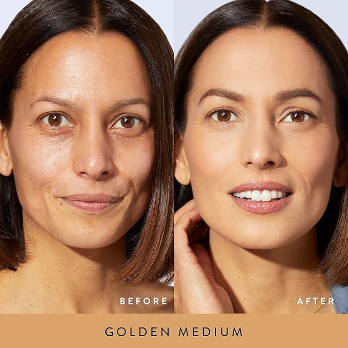 LAURA GELLER NEW YORK Effortless Essentials Kits (4pc): Baked Balance-n-Brighten Foundation, Golden Medium + Spackle Makeup Primer, Hydrate + Modern Classic Cream Lipstick, Berry Bliss + Kabuki