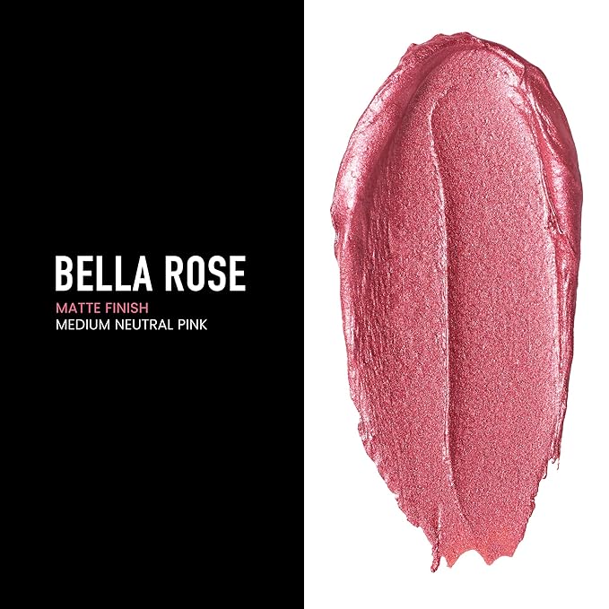 Frankie Rose Long Lasting Lipstick for Women | Smudge Proof Lipstick Enriched with Jojoba Oil | Buildable Lip Colors, Suitable For All Skin Tones | Cruelty-Free Lip Makeup | Bella Rose