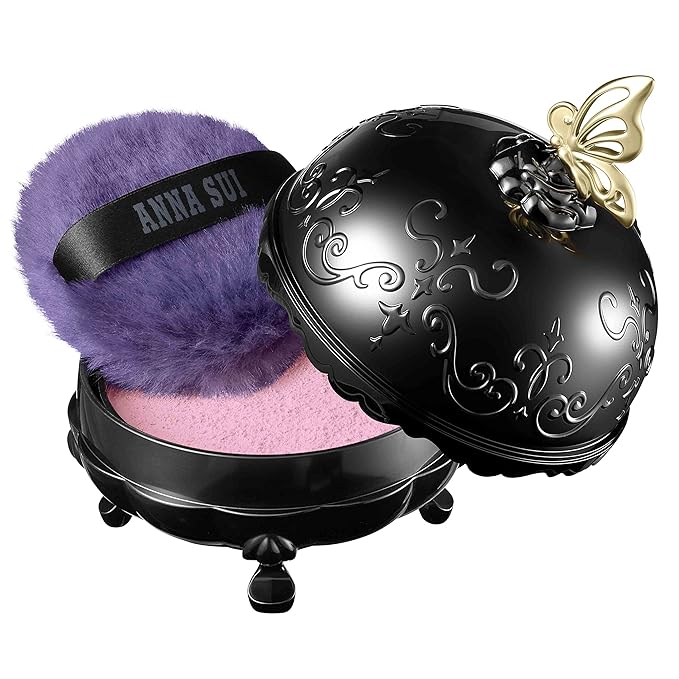 ANNA SUI Loose Face Powder - Refill Only - Blurring effect and Brightening, Covering of Large Pores - Flowless Soft Focus Finish - 300 - Pink - 0.59 oz.