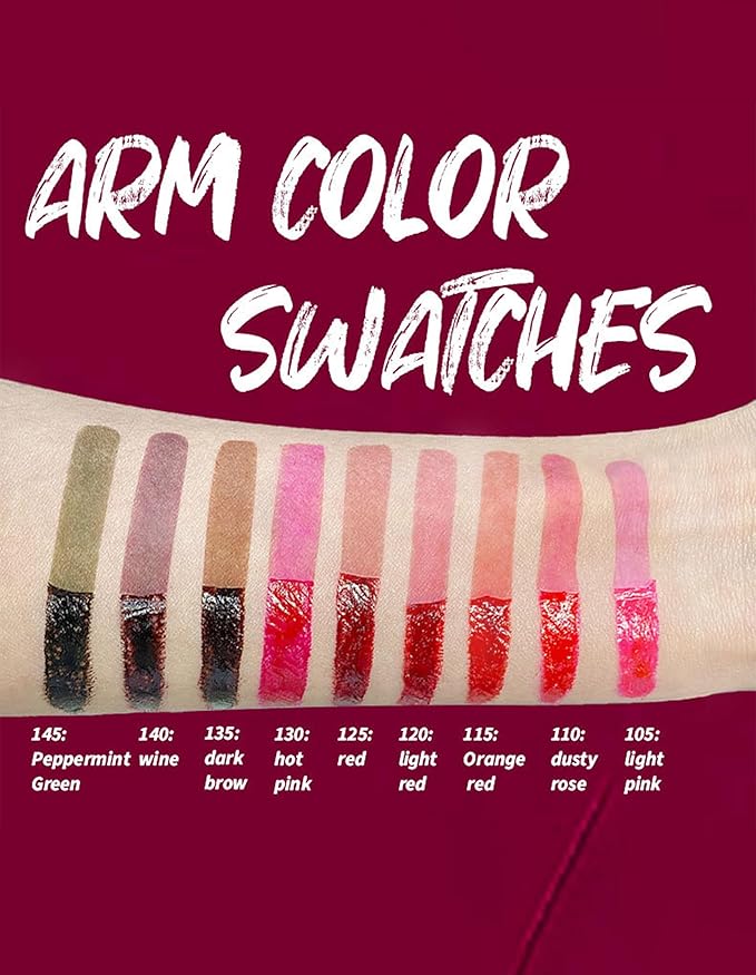 Erinde 3 Colors Peel Off Lip Liner Stain, Long Lasting Waterproof Lip Tattoo, Matte Finish Transfer-Proof Lip Stain for All Day Wear, Highly Pigmented Nude Lip Color, Vegan & Cruelty-Free, Set A