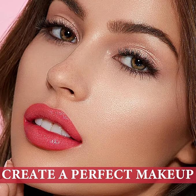 4Pcs Lip Tint Stain Set,Lip Stain Long Lasting Mini Liquid Lipstick,Non-sticky,Lightweight,Matte Velvet Lip & Cheek Tint,Moisturizing Waterproof Matte Finish Lip Makeup